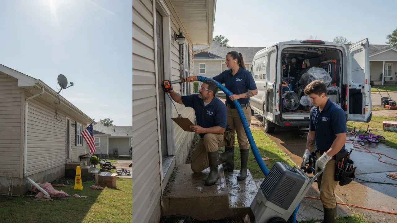 Ceiling Water Damage Restoration in Harris, MO near me